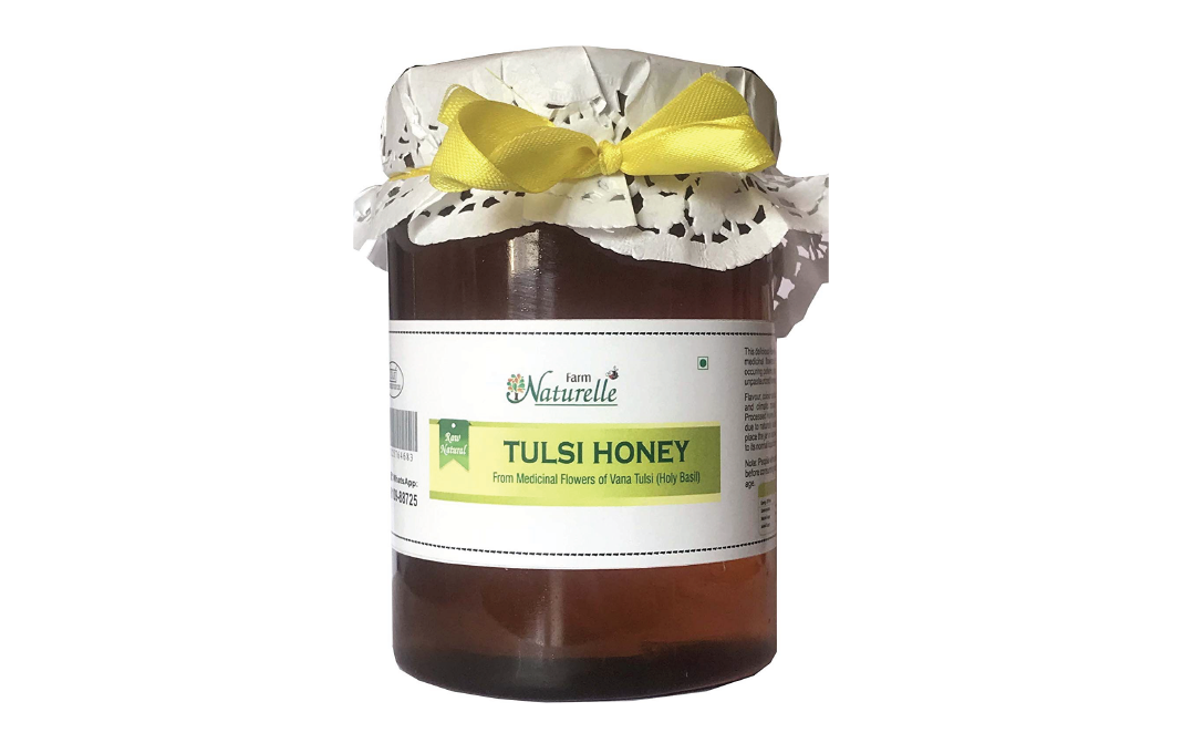 Farm Naturelle Tulsi Honey    Plastic Jar  815 grams